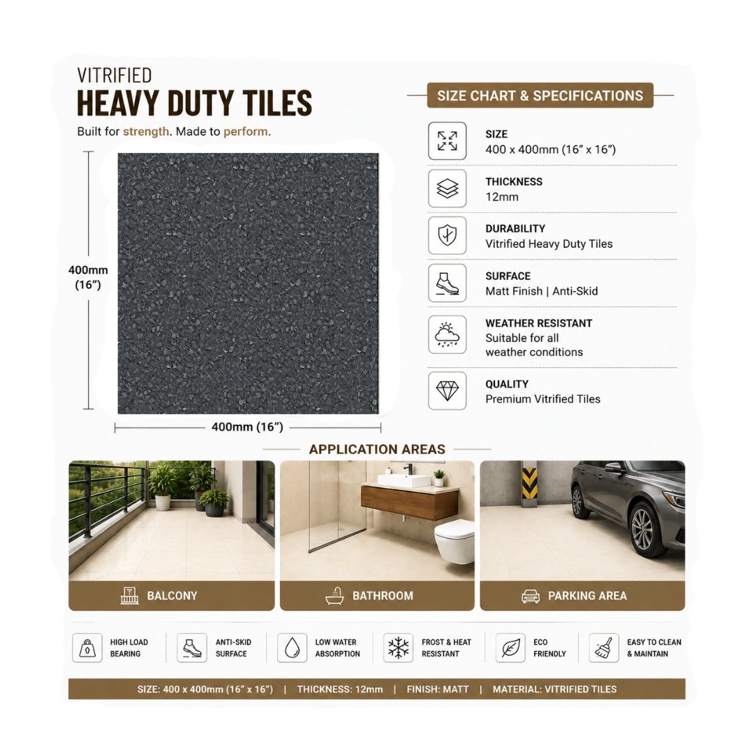 AL 11526 Plain and texture Bathroom Tiles - My Home Studio